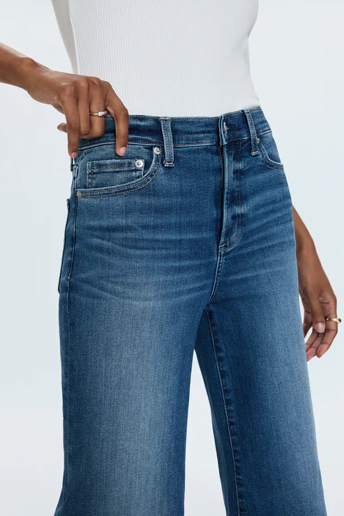 Pistola IZZY Wide Leg STUDY Dark Wash Denim