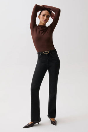 Pistola Evie High Rise Slim Boot Jean in Jetset