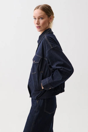 Pistola Bibi Blouson Denim Jacket in Nightfall