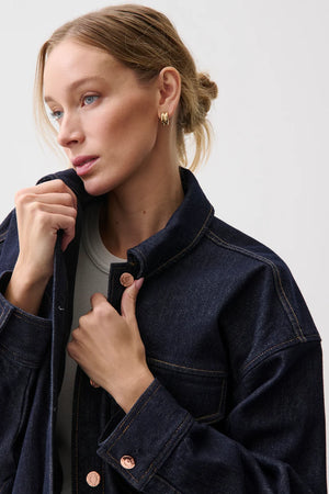 Pistola Bibi Blouson Denim Jacket in Nightfall