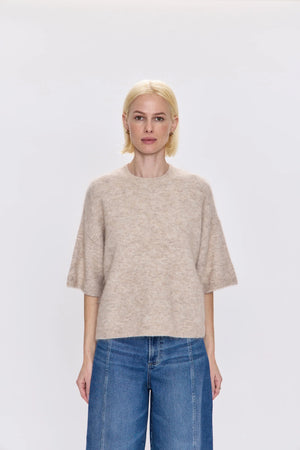 Pistola Shiloh Short Sleeve Oatmeal Sweater
