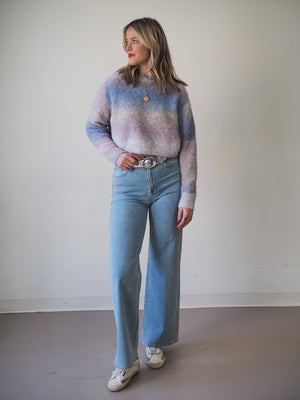 ASTR The Label Alita Blue Ombre Sweater