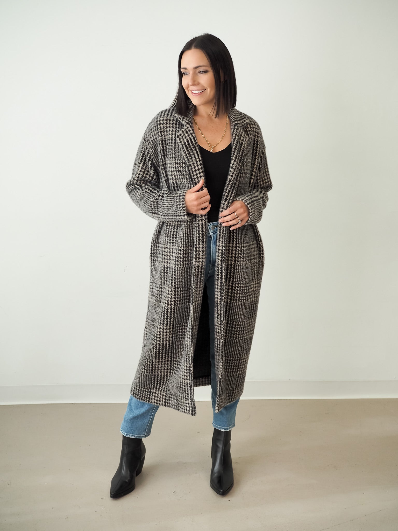 Z Supply MASON HOUNDSTOOTH COAT