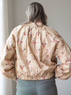 FREE PEOPLE RORY BOMBER in WARM COMBO