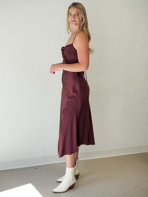 Astr the Label Gaia Dress Deep Wine