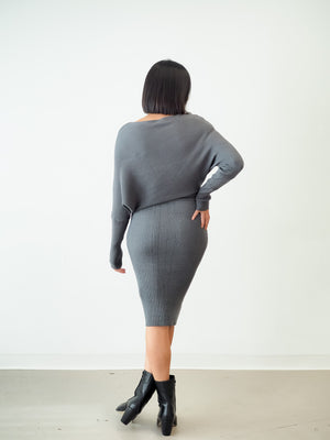 KYUX Ribbed KNITTED DRESS