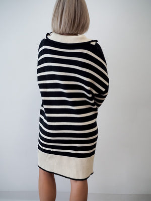 Winner Striped Sweater Dress