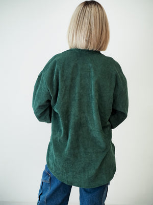 Hunter Corduroy Button Up Green Shacket