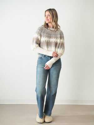 FREE PEOPLE HOME FOR THE HOLIDAYS in SHADES OF CREAM COMO