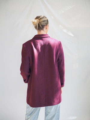 Pistola Emory Pea Coat in Claret