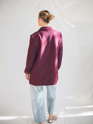 Pistola Emory Pea Coat in Claret