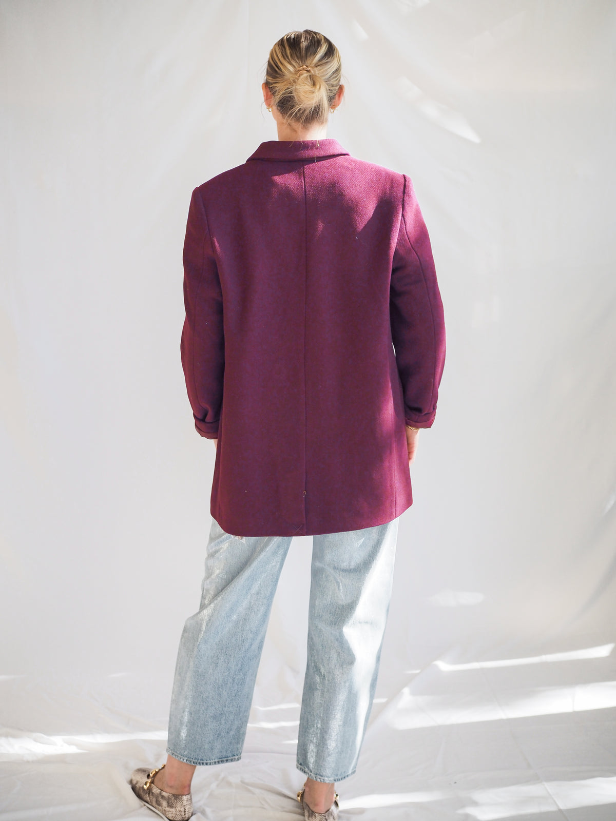 Pistola Emory Pea Coat in Claret