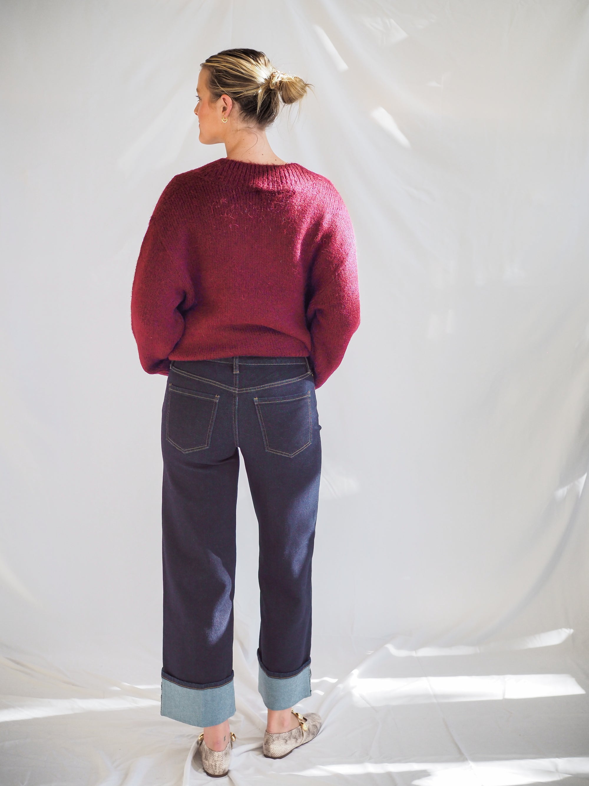 Liverpool Morgan Cuffed Wide Leg 30' Inseam