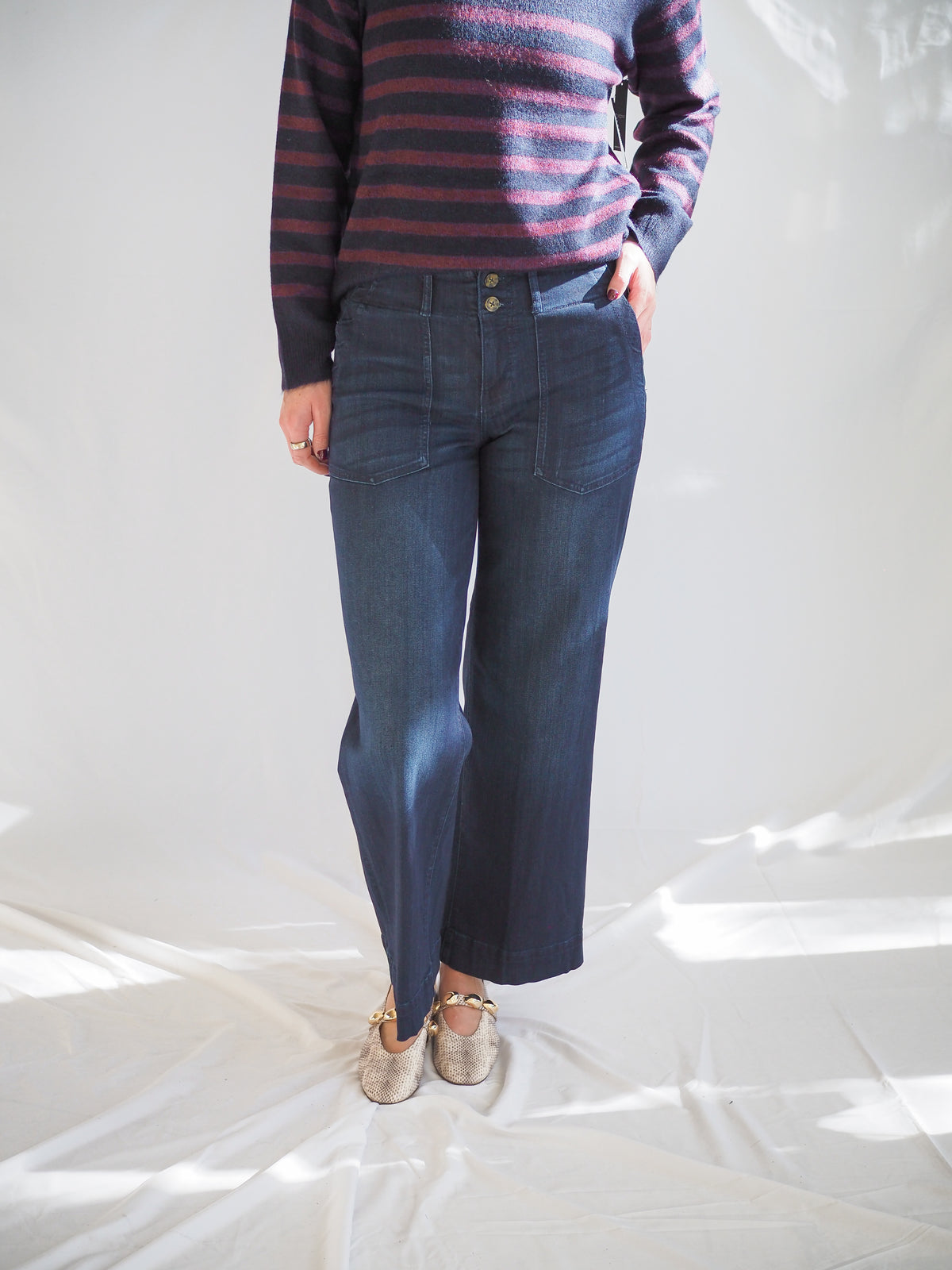 Liverpool Patch Pocket Wide Leg