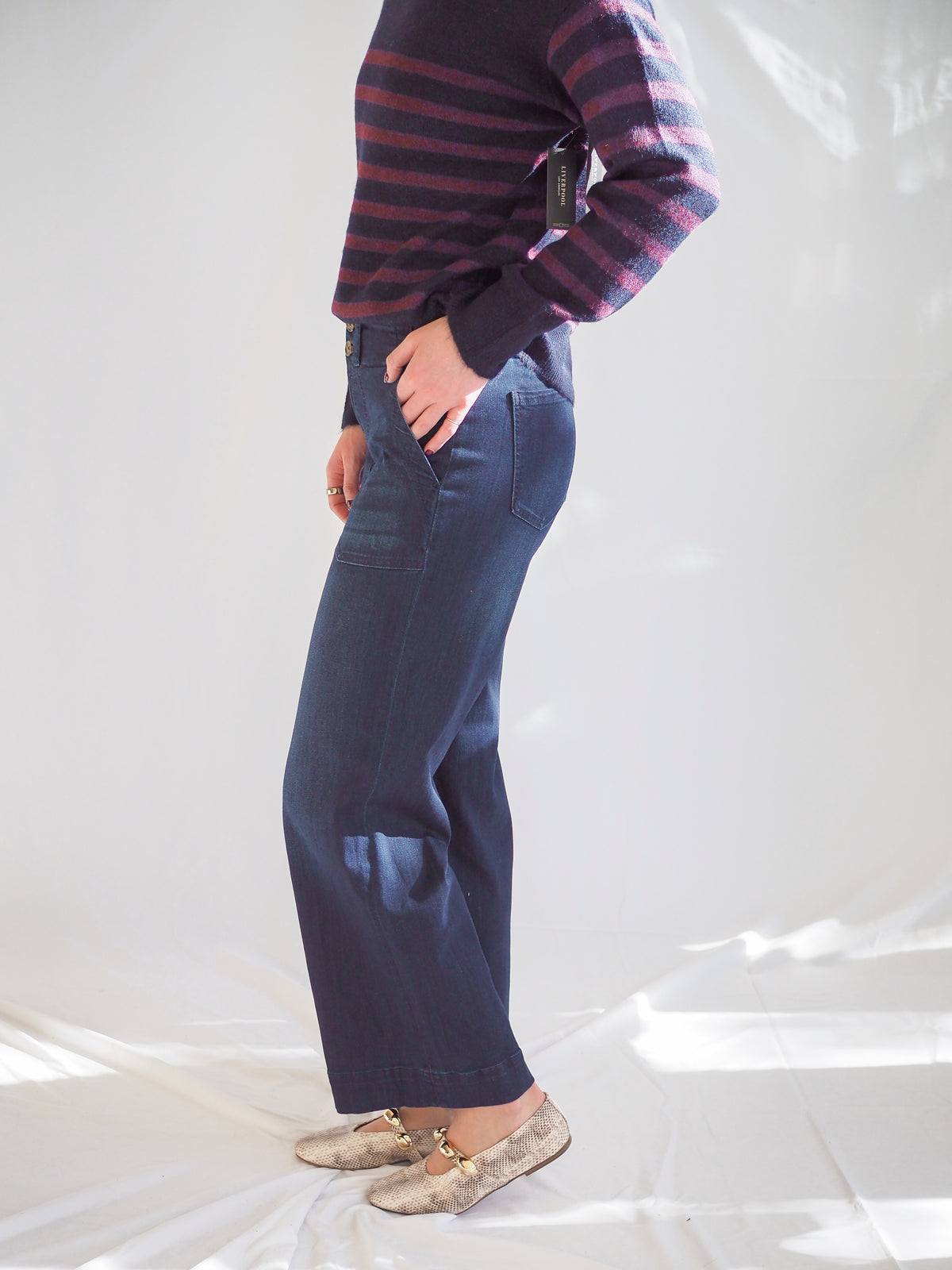 Liverpool Patch Pocket Wide Leg