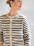Crescent Riley Striped Button Down Cardigan Sweater