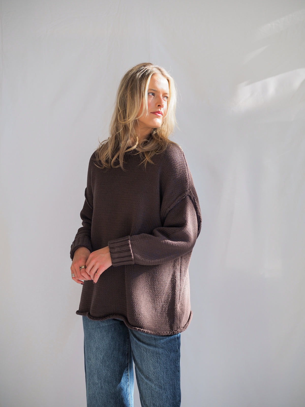 Lennon Chocolate Sweater Top