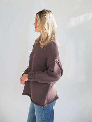 Lennon Chocolate Sweater Top