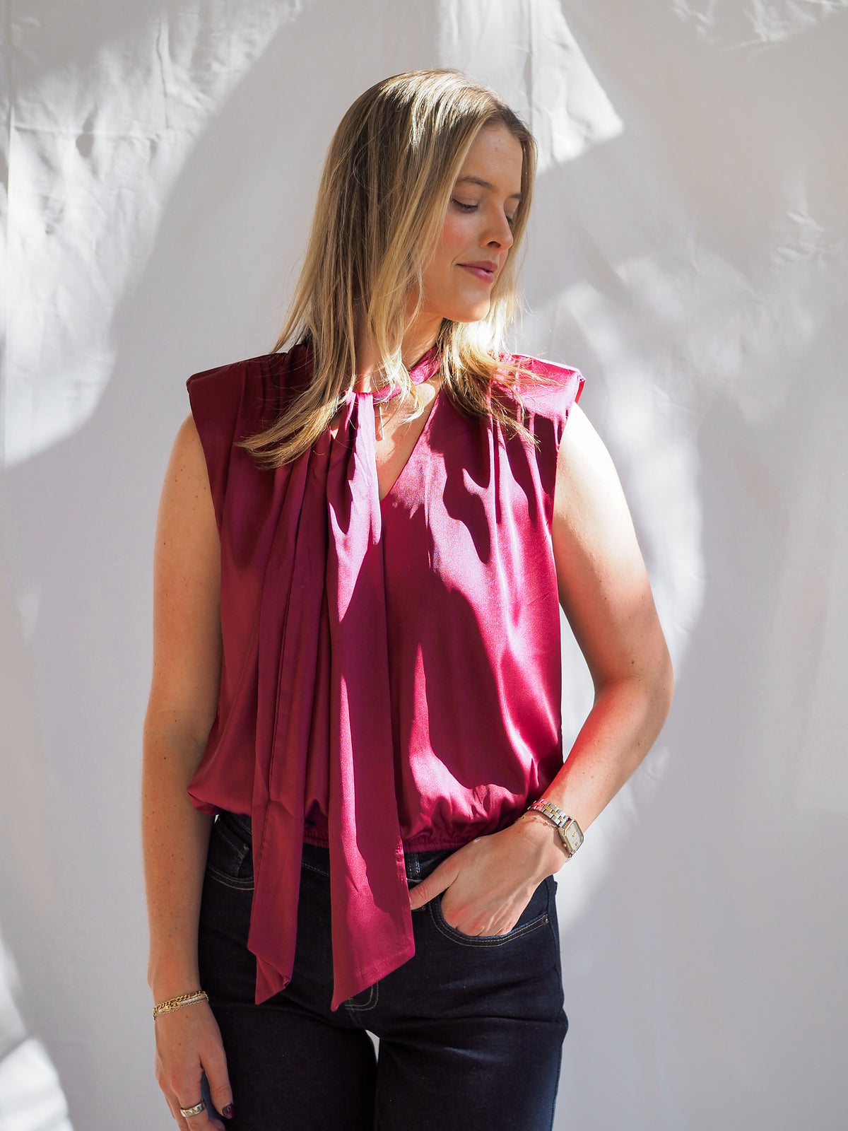 Bishop &amp; Young BELLE TIE FRONT TOP