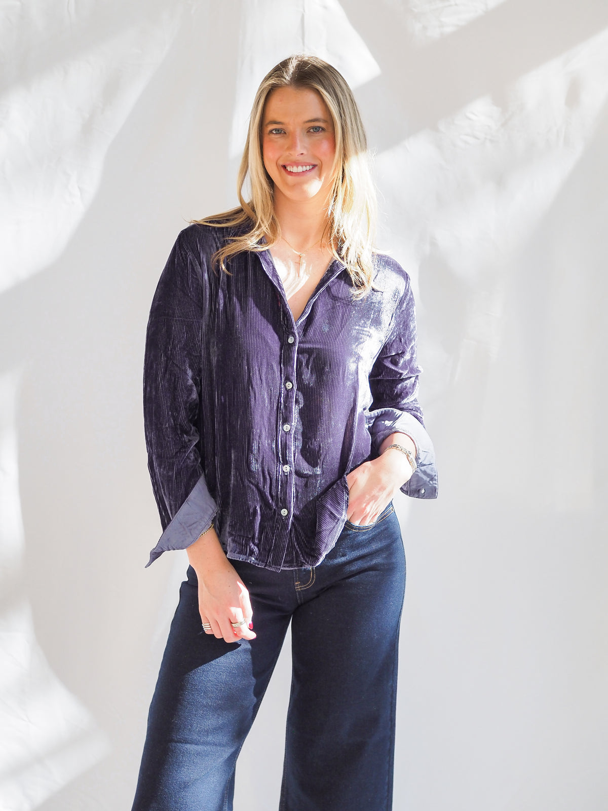 Bella Dahl Long Sleeve Courduroy Blouse