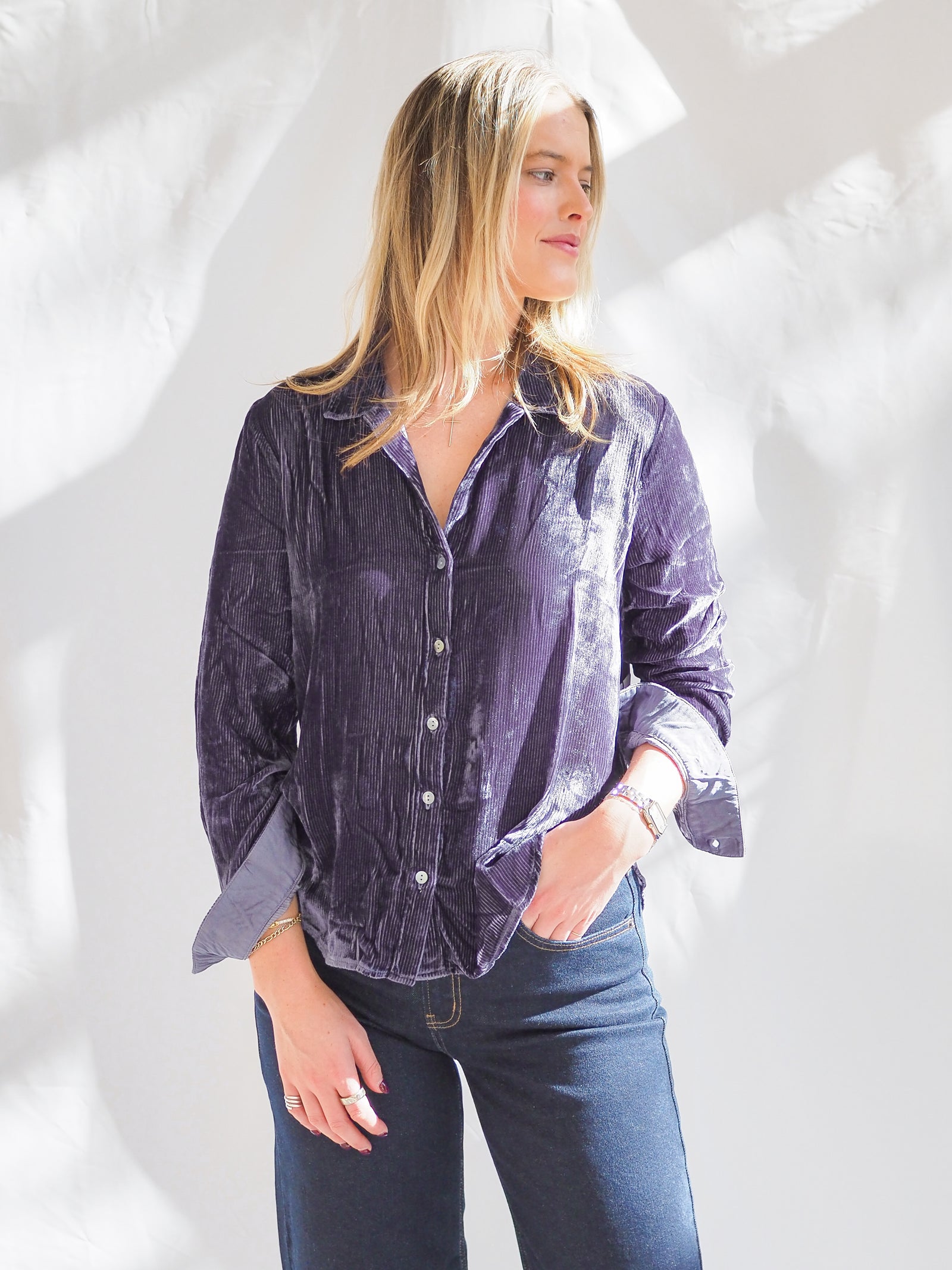 Bella Dahl Long Sleeve Courduroy Blouse