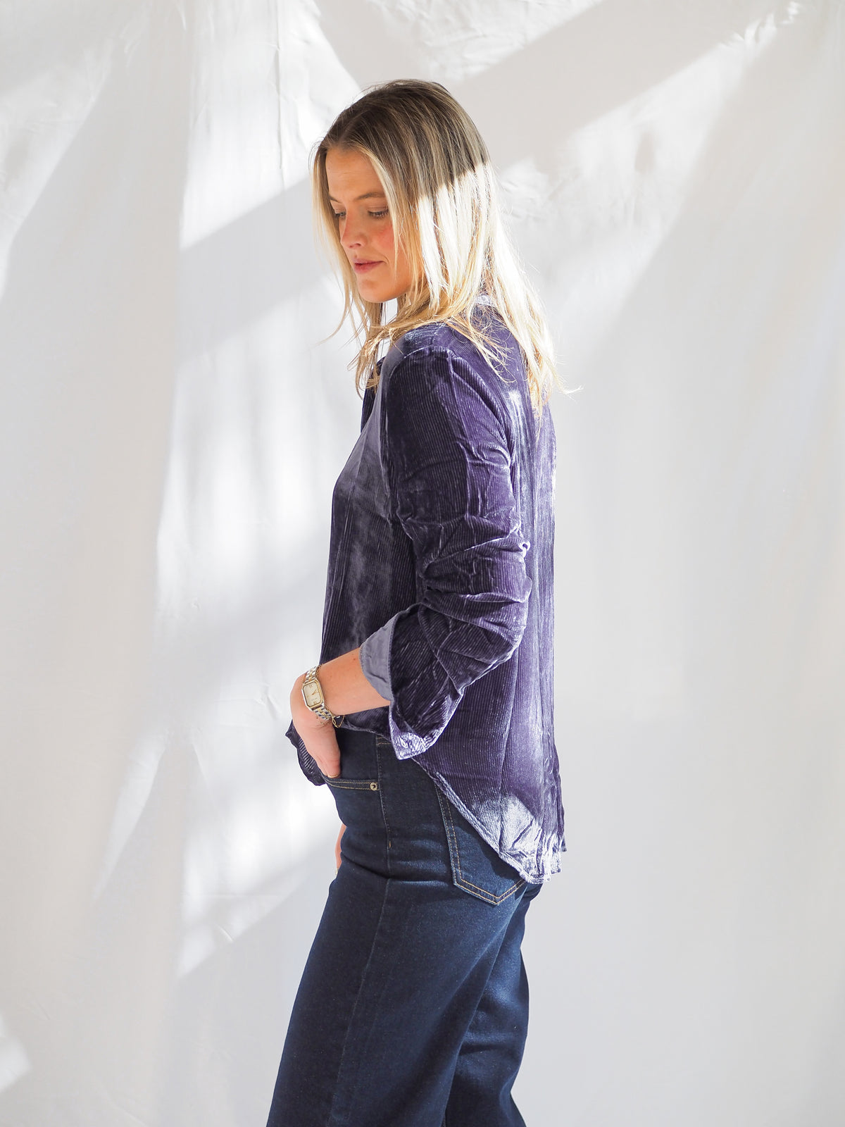 Bella Dahl Long Sleeve Courduroy Blouse