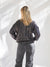 Metallic Black Crewneck Sweater