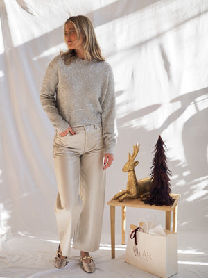 Z Supply Tinseltown Silver Sweater