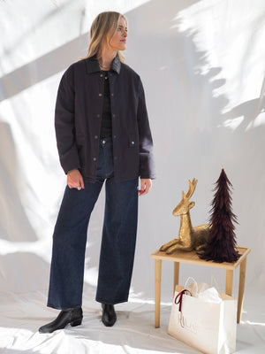 Tucker Dark Navy Barn Jacket