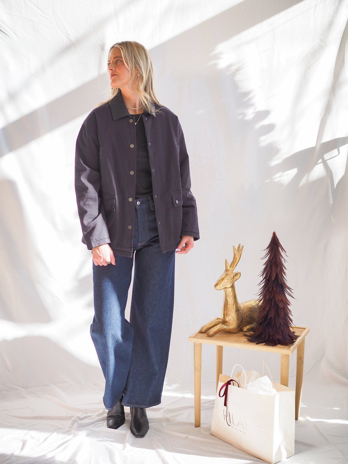 Tucker Dark Navy Barn Jacket