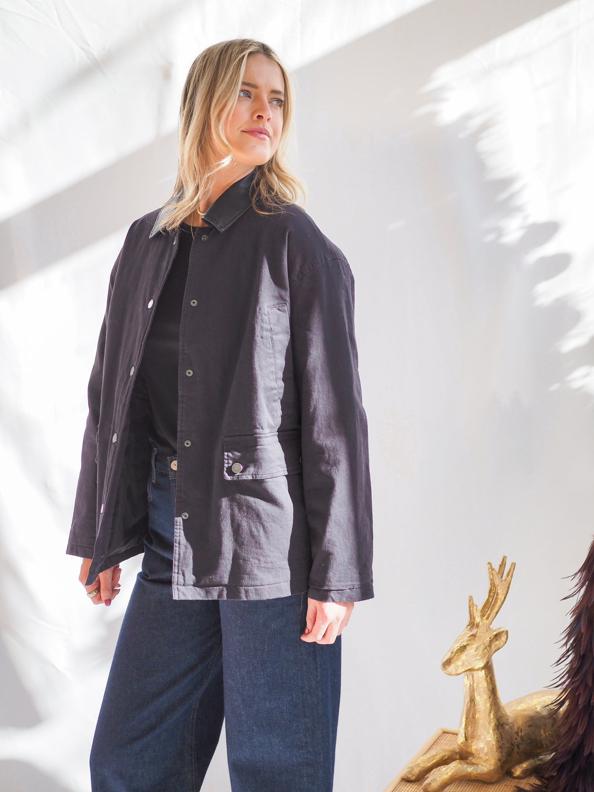 Tucker Dark Navy Barn Jacket