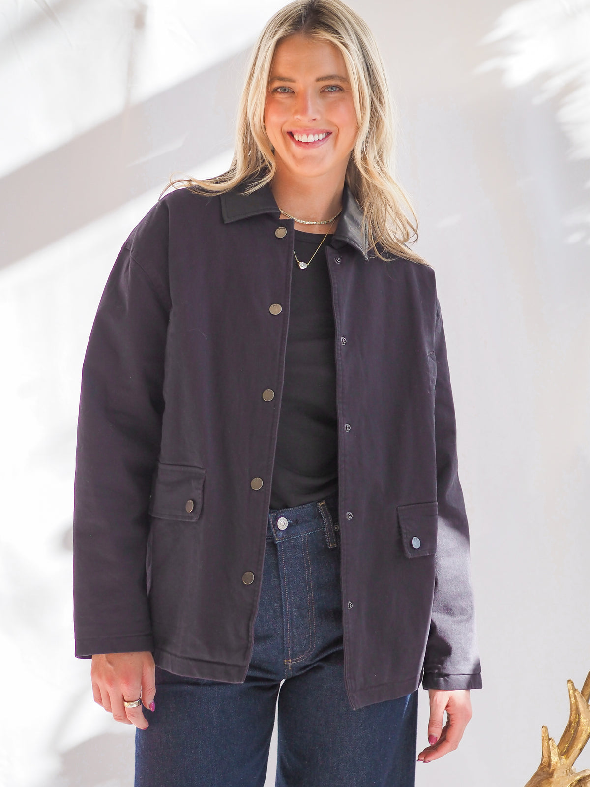 Tucker Dark Navy Barn Jacket