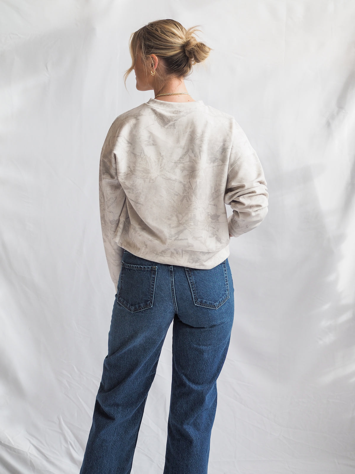 Martina Camo Gray Crewneck Sweatshirt