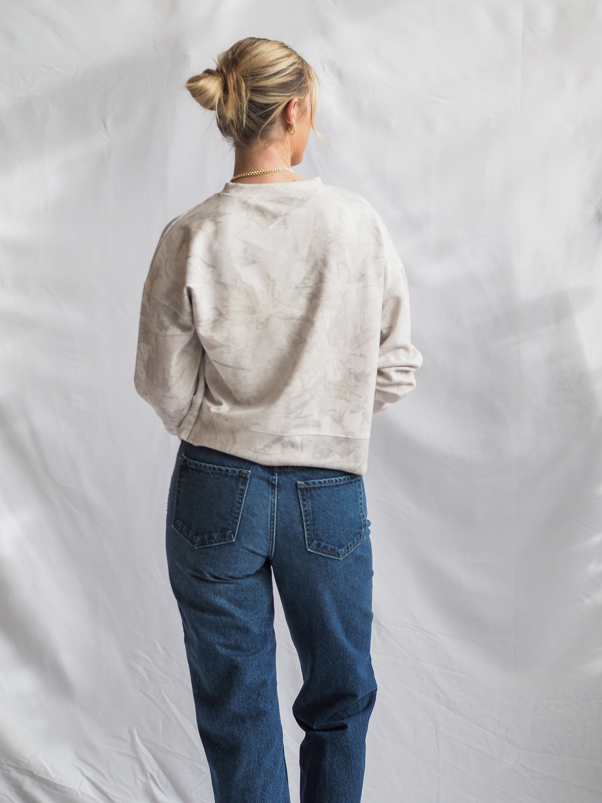 Martina Camo Gray Crewneck Sweatshirt