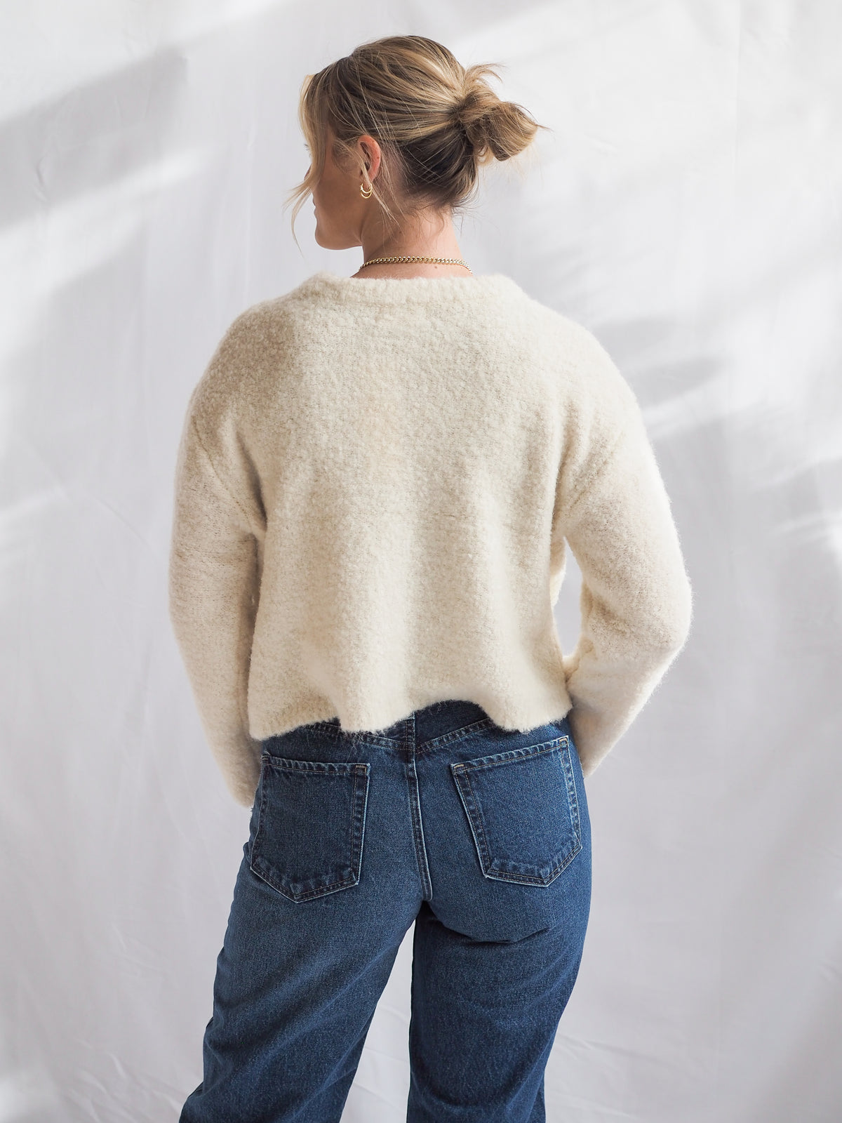 By Together Cozy Cream Cardigan Sweater