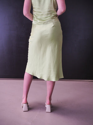ADONIA Light Green SLIP SKIRT