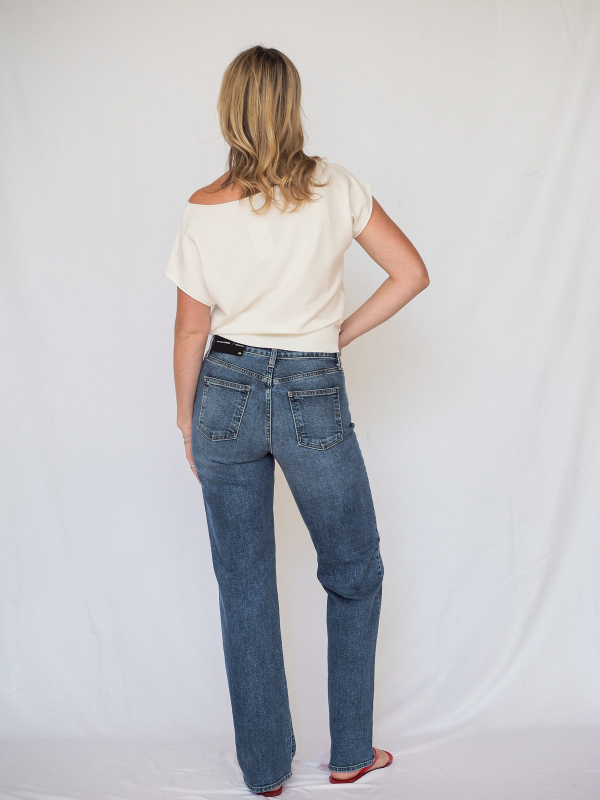Just Black Denim Longer Length Straight Jeans