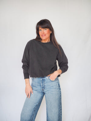 Mineral Cloud Bubble Hem Long Sleeve Shirt