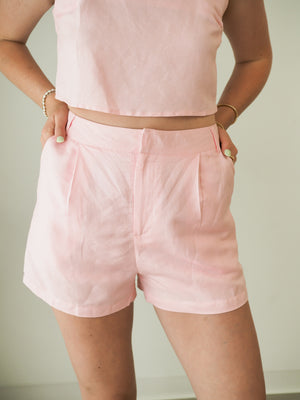 Buy Me Flowers Pink Shorts