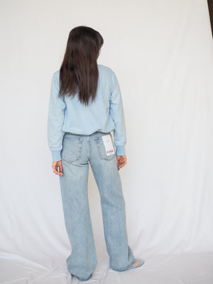 Mineral Cloud Bubble Hem Long Sleeve Shirt