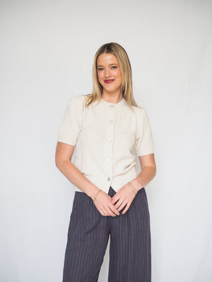 NATION Anne Marie Porcelain Cardigan
