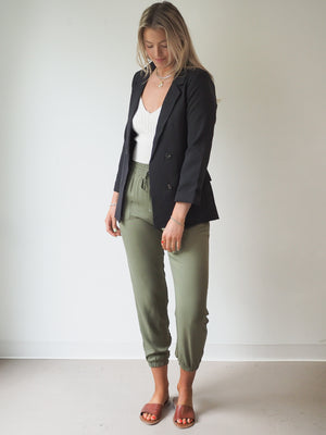 Blu Pepper Blizzy Black Blazer