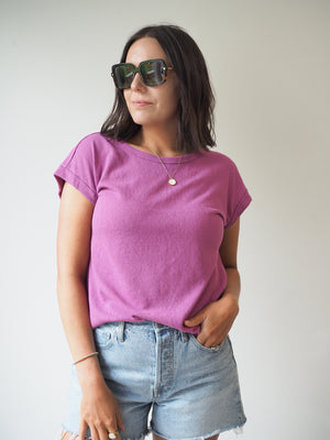 BASIC BOAT NECK T-SHIRT - 3 COLORS