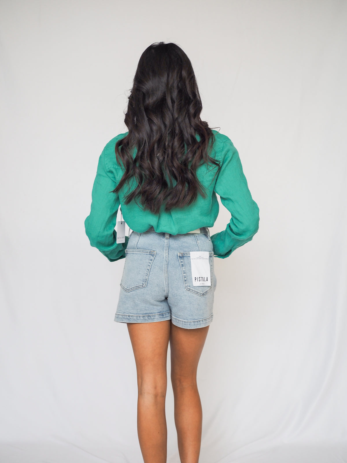 Pistola Aoki High Rise A-Line Short With Detail in Terrace