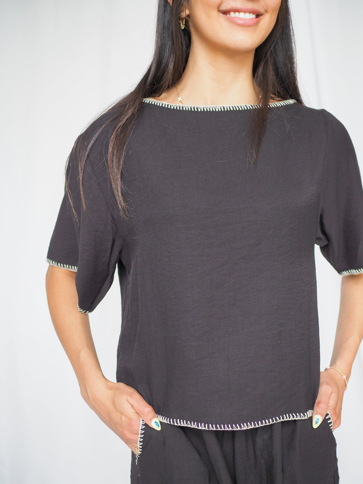 Clio Top In Black