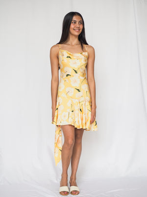 ASTR The Label Paloma Yellow Floral Dress