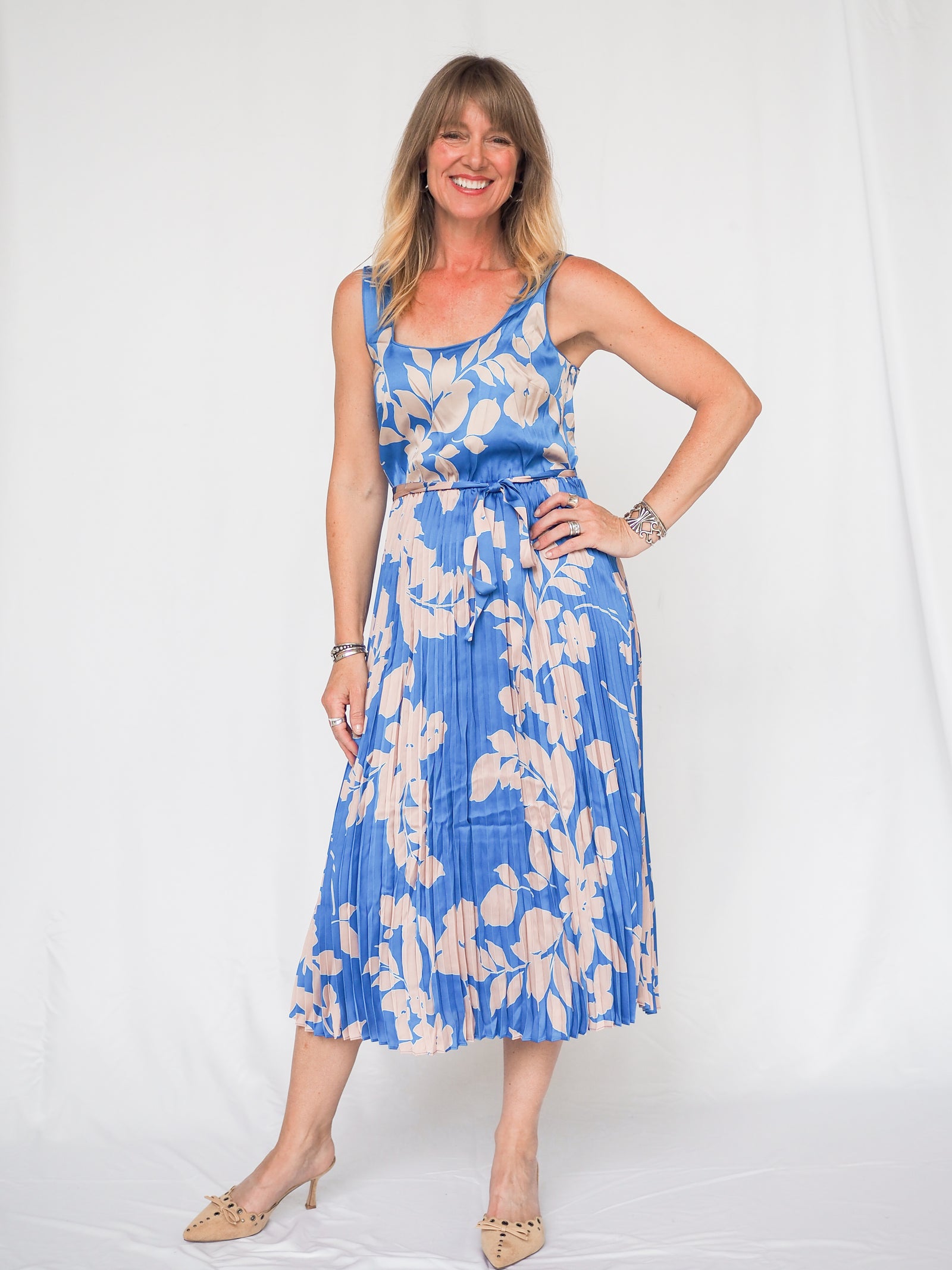 Caballero Daphne Dress in Sapphire Shadow