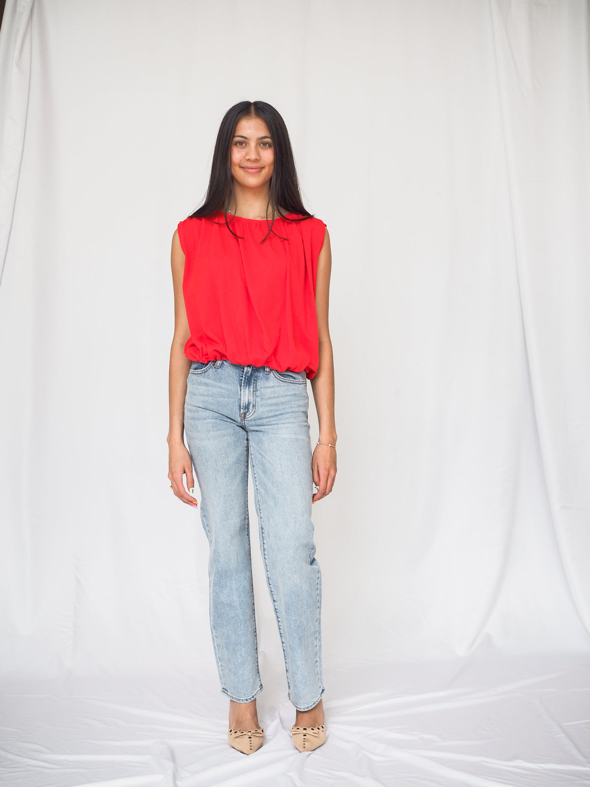 Pistola Issa Mid Rise Relaxed Straight Jeans in Road Trip