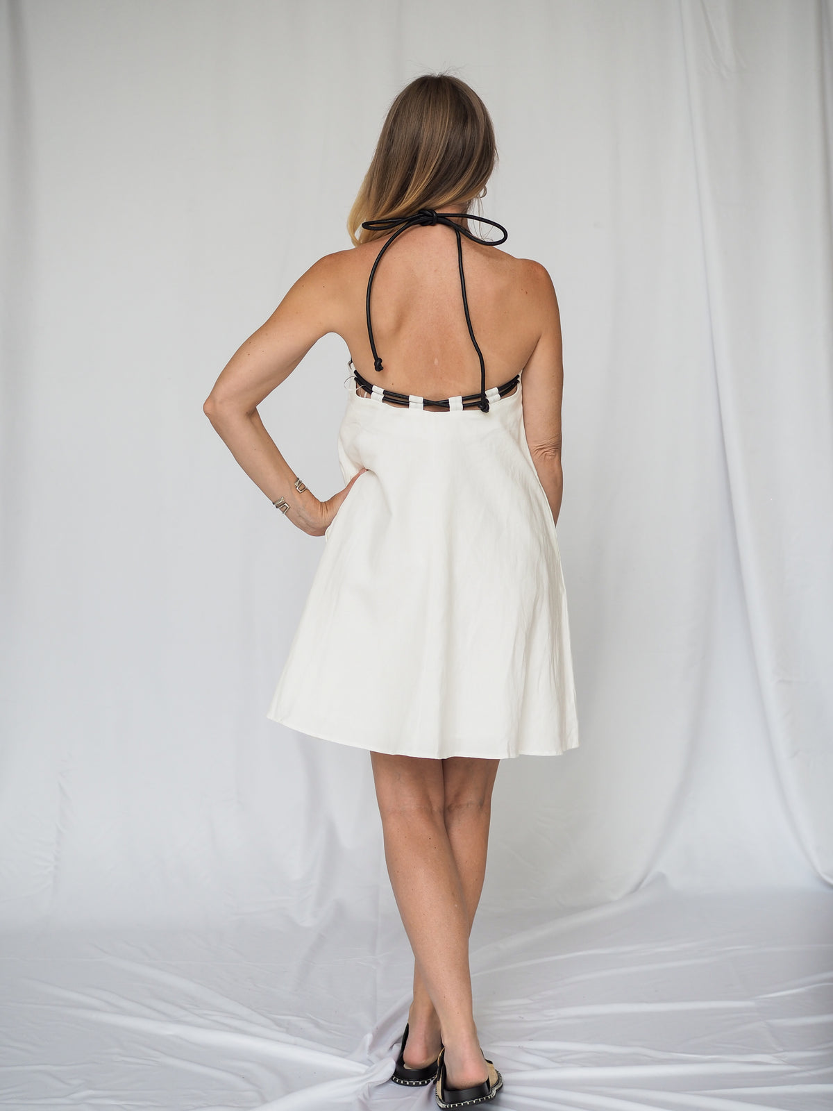 Phoenix Rope Dress in Off-White