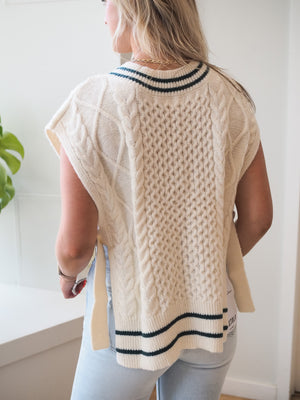 School Girl V-Neck Sweater Vest